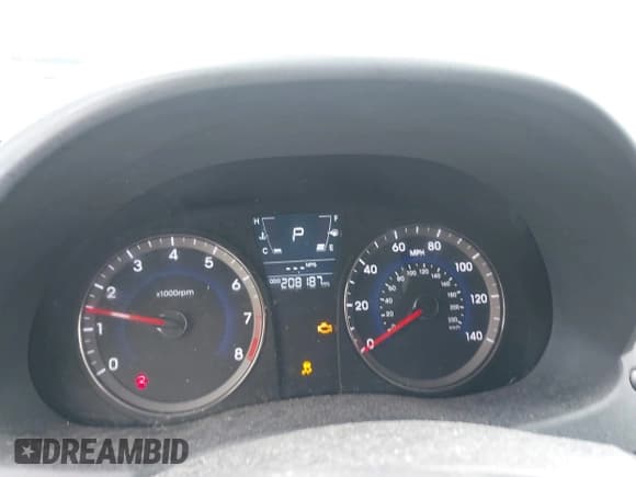 ✅ 2013 Hyundai Accent GS • VIN: KMHCT5AE9DU078718 • Lot: 43821247. Listed on IAAI with 208,187 mi. Free auction sales archive from the USA and detailed vehicle history report at DreamBid. Image 7.