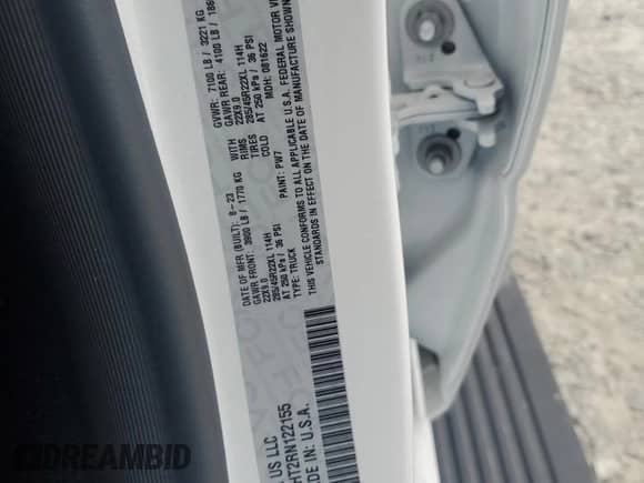 2024 Ram 1500 Limited with VIN 1C6SRFHT2RN122155, listed as a Copart auction lot 60696205 with 8,071 mi miles and Salvage title. Bid and sale history available at DreamBid. Image 12.