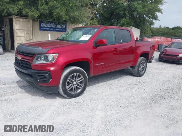 ✅ 2021 Chevrolet Colorado 2WD Work Truck • VIN: 1GCGSBEN7M1172647 • Lot: 43378467. Wystawiony na IAAI z przebiegiem 40 310 mil. Bezpłatny archiwum sprzedaży aukcyjnych z USA i szczegółowy raport historii pojazdu na DreamBid. Zdjęcie 2.