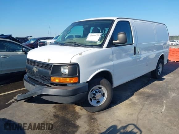 ✅ 2012 Chevrolet Express Cargo • VIN: 1GCWGFCA5C1183889 • Lot: 43085877. Listed on IAAI with 168,549 mi. Free auction sales archive from the USA and detailed vehicle history report at DreamBid. Image 2.