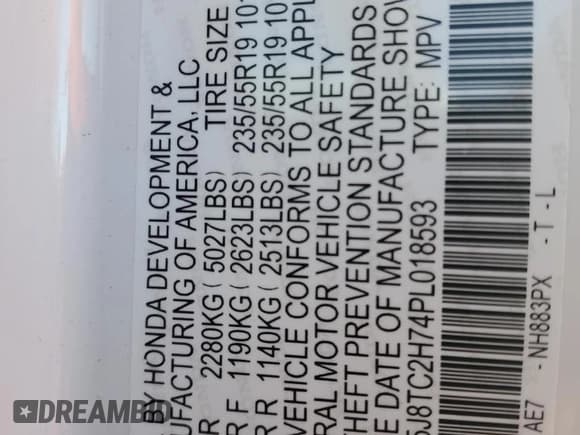 ✅ 2023 Acura RDX Advance • VIN: 5J8TC2H74PL018593 • Лот: 82117684. Опубликован ранее на Copart с пробегом 15 358 миль. Бесплатный доступ к архиву аукционных продаж из США и подробный отчёт об истории автомобиля на DreamBid. Изображение 15.