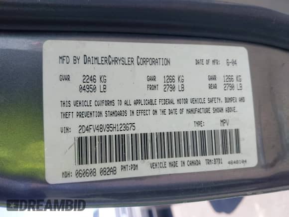 2005 Dodge Magnum SE с VIN 2D4FV48V95H123675, выставлен на аукционе IAAI как лот 42303195 с пробегом Не указан миль и . История ставок и продаж доступна на DreamBid. Изображение 9.