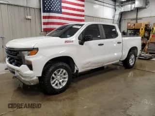 2023 Chevrolet Silverado 1500 Work Truck z VIN 2GCUDAEDXP1112133, wystawiony jako Copart lot #64140535 z przebiegiem 30 109 mil mil oraz Szkoda całkowita • Salvage title. Historia ofert i sprzedaży dostępna na DreamBid. Obrazek 1.