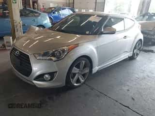 2013 Hyundai Veloster Turbo with VIN KMHTC6AEXDU145719, listed as a IAAI auction lot 43144474 with 51,191 mi miles and . Bid and sale history available at DreamBid. Image 2.