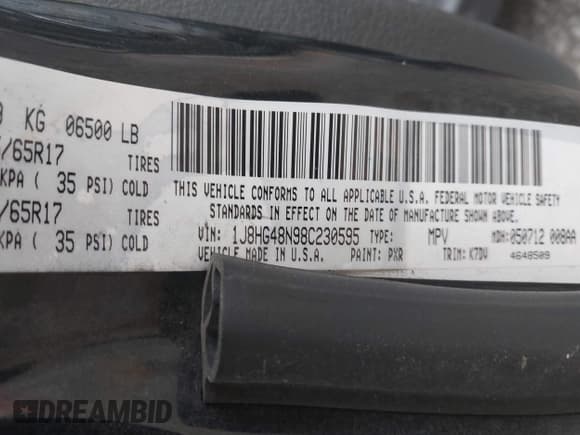 ✅ 2008 Jeep Commander Sport • VIN: 1J8HG48N98C230595 • Lot: 42469368. Wystawiony na IAAI z przebiegiem 194 173 mil. Bezpłatny archiwum sprzedaży aukcyjnych z USA i szczegółowy raport historii pojazdu na DreamBid. Zdjęcie 9.