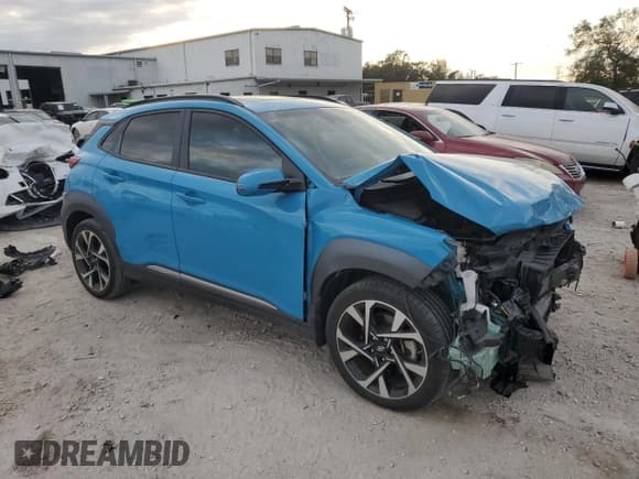 ✅ 2022 Hyundai Kona Limited • VIN: KM8K53A34NU775062 • Лот: 76203924. Опубликован ранее на Copart с пробегом 15 396 миль. Бесплатный доступ к архиву аукционных продаж из США и подробный отчёт об истории автомобиля на DreamBid. Изображение 4.