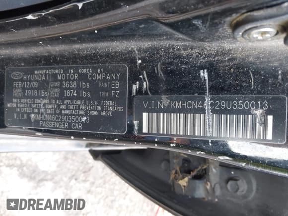 ✅ 2009 Hyundai Accent Auto GLS • VIN: KMHCN46C29U350013 • Лот: 41544845. Опубликован ранее на IAAI с пробегом 163 791 миль. Бесплатный доступ к архиву аукционных продаж из США и подробный отчёт об истории автомобиля на DreamBid. Изображение 9.