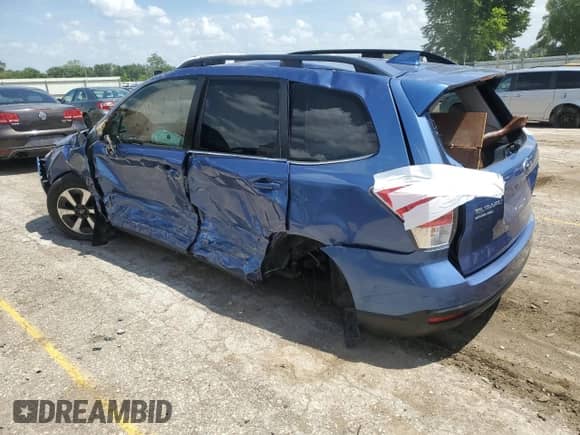 2018 Subaru Forester Limited with VIN JF2SJAJC9JH524448, listed as a Copart auction lot 61484585 with Not provided miles and Salvage title. Bid and sale history available at DreamBid. Image 2.