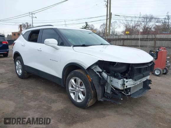 ✅ 2020 Chevrolet Blazer LT • VIN: 3GNKBCRS3LS724004 • Lot: 41972729. Listed on IAAI with 53,592 mi. Free auction sales archive from the USA and detailed vehicle history report at DreamBid. Image 1.