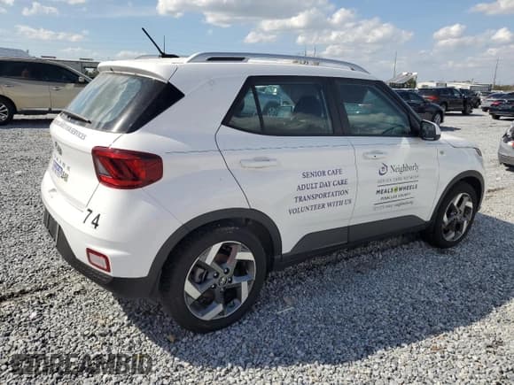 ✅ 2024 Hyundai Venue SEL • VIN: KMHRC8A37RU308208 • Lot: 45903645. Listed on Copart with Not provided. Free auction sales archive from the USA and detailed vehicle history report at DreamBid. Image 3.