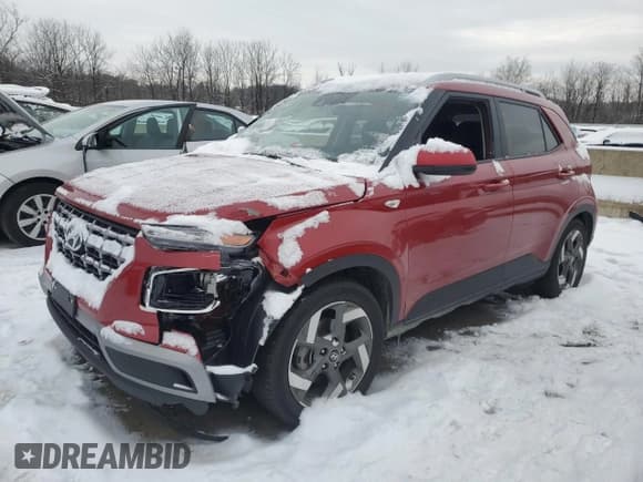 ✅ 2022 Hyundai Venue Limited • VIN: KMHRC8A32NU191972 • Lot: 86271144. Listed on Copart with 19,073 mi. Free auction sales archive from the USA and detailed vehicle history report at DreamBid. Image 1.