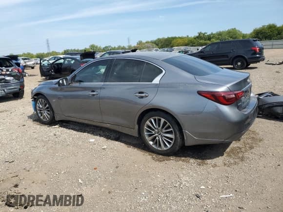 ✅ 2019 Infiniti Q50 Luxe • VIN: JN1EV7AR8KM553216 • Лот: 80259505. Опубликован ранее на Copart с пробегом 41 256 миль. Бесплатный доступ к архиву аукционных продаж из США и подробный отчёт об истории автомобиля на DreamBid. Изображение 2.