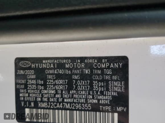 ✅ 2021 Hyundai Tucson SE • VIN: KM8J2CA47MU296355 • Lot: 82646715. Listed on Copart with 113,557 mi. Free auction sales archive from the USA and detailed vehicle history report at DreamBid. Image 13.