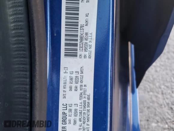 ✅ 2014 Dodge Avenger SE • VIN: 1C3CDZAB8EN113781 • Лот: 76726314. Опубликован ранее на Copart с пробегом 98 200 миль. Бесплатный доступ к архиву аукционных продаж из США и подробный отчёт об истории автомобиля на DreamBid. Изображение 12.