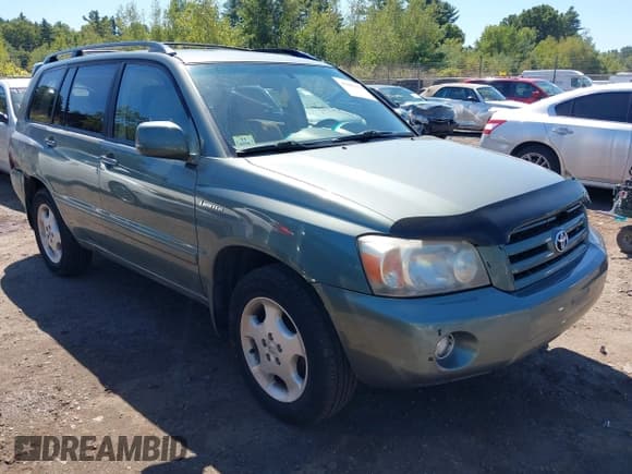 ✅ 2005 Toyota Highlander • VIN: JTEEP21A250068517 • Lot: 43063334. Wystawiony na IAAI z przebiegiem 255 887 mil. Bezpłatny archiwum sprzedaży aukcyjnych z USA i szczegółowy raport historii pojazdu na DreamBid. Zdjęcie 1.