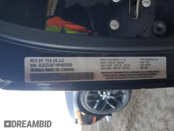 ✅ 2021 Dodge Challenger R/T • VIN: 2C3CDZBT1MH603283 • Lot: 91844085. Wystawiony na Copart z przebiegiem 35 274 mil. Bezpłatny archiwum sprzedaży aukcyjnych z USA i szczegółowy raport historii pojazdu na DreamBid. Zdjęcie 12.