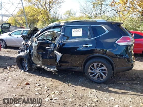 ✅ 2016 Nissan Rogue SL • VIN: 5N1AT2MVXGC809829 • Lot: 43585365. Listed on IAAI with 178,105 mi. Free auction sales archive from the USA and detailed vehicle history report at DreamBid. Image 14.