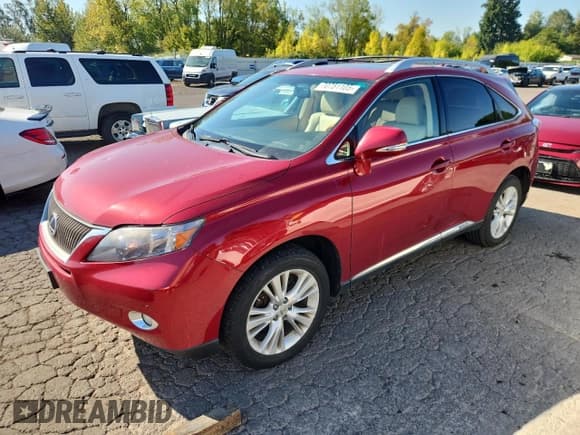 ✅ 2011 Lexus RX 450h • VIN: JTJBC1BA8B2418497 • Lot: 70751105. Listed on Copart with 112,410 mi. Free auction sales archive from the USA and detailed vehicle history report at DreamBid. Image 1.