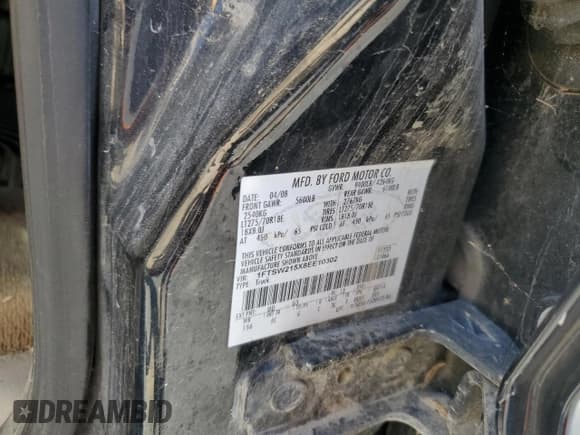 ✅ 2008 Ford F-250 XL • VIN: 1FTSW215X8EE10302 • Лот: 68673755. Опубликован ранее на Copart с пробегом 201 999 миль. Бесплатный доступ к архиву аукционных продаж из США и подробный отчёт об истории автомобиля на DreamBid. Изображение 12.