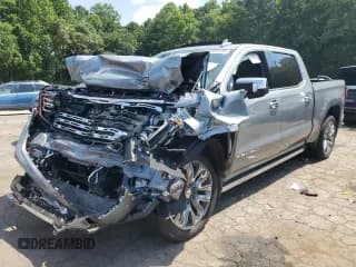 ✅ 2025 GMC Sierra 1500 Denali • VIN: 1GTUUGEL7SZ155175 • Лот: 63856485. Опубликован ранее на Copart с пробегом 22 822 миль. Бесплатный доступ к архиву аукционных продаж из США и подробный отчёт об истории автомобиля на DreamBid. Изображение 1.