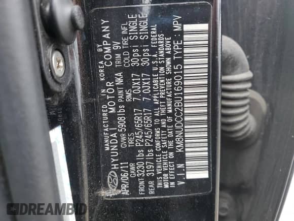 2011 Hyundai Veracruz GLS с VIN KM8NUDCC2BU169015, выставлен на аукционе Copart как лот 47650515 с пробегом 137 196 миль миль и Списание • Salvage title. История ставок и продаж доступна на DreamBid. Изображение 14.