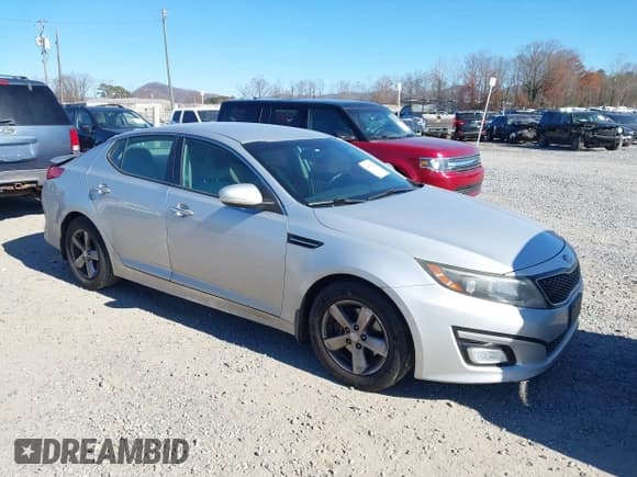 ✅ 2015 Kia Optima LX • VIN: 5XXGM4A79FG360655 • Lot: 43655037. Listed on IAAI with 225,884 mi. Free auction sales archive from the USA and detailed vehicle history report at DreamBid. Image 1.