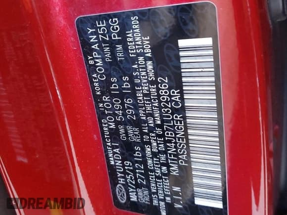 ✅ 2020 Genesis G80 Sport • VIN: KMTFN4JB7LU329862 • Lot: 41621135. Listed on Copart with Not provided. Free auction sales archive from the USA and detailed vehicle history report at DreamBid. Image 12.