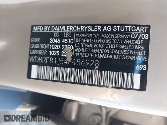 ✅ 2004 Mercedes-Benz C 240 • VIN: WDBRF81J54F456928 • Lot: 43049868. Wystawiony na IAAI z przebiegiem 108 872 mil. Bezpłatny archiwum sprzedaży aukcyjnych z USA i szczegółowy raport historii pojazdu na DreamBid. Zdjęcie 9.