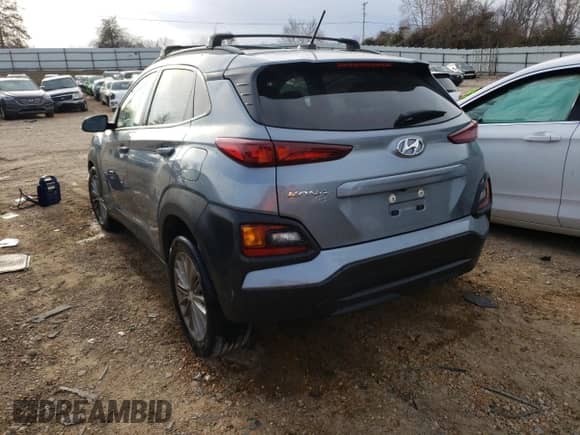 2020 Hyundai Kona SEL with VIN KM8K22AA8LU410091, listed as a Copart auction lot 71687962 with 39,990 mi miles and . Bid and sale history available at DreamBid. Image 2.