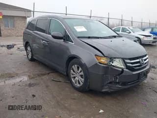✅ 2014 Honda Odyssey EX-L • VIN: 5FNRL5H64EB079184 • Lot: 43751072. Listed on IAAI with 58,500 mi. Free auction sales archive from the USA and detailed vehicle history report at DreamBid. Image 1.