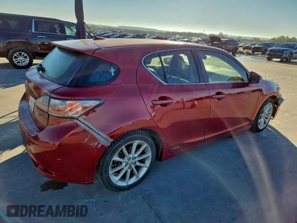 ✅ 2011 Lexus CT 200h • VIN: JTHKD5BH0B2041666 • Lot: 95909005. Listed on Copart with 192,145 mi. Free auction sales archive from the USA and detailed vehicle history report at DreamBid. Image 3.