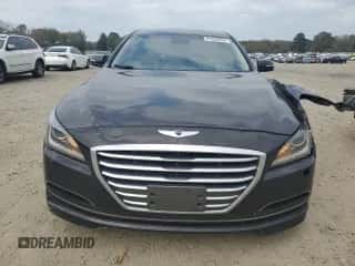 2015 Hyundai Genesis 3.8L z VIN KMHGN4JE5FU017780, wystawiony jako Copart lot #81963554 z przebiegiem 100 099 mil mil oraz Szkoda całkowita • Salvage title. Historia ofert i sprzedaży dostępna na DreamBid. Obrazek 5.