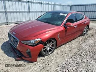 ✅ 2020 Genesis G70 3.3T • VIN: KMTG54LE0LU056422 • Lot: 71549144. Wystawiony na Copart z przebiegiem 46 683 mil. Bezpłatny archiwum sprzedaży aukcyjnych z USA i szczegółowy raport historii pojazdu na DreamBid. Zdjęcie 1.