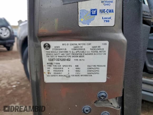 ✅ 2006 Saab 9-7X 4.2i • VIN: 5S3ET13S762801452 • Лот: 94663305. Опубликован ранее на Copart с пробегом Не указан. Бесплатный доступ к архиву аукционных продаж из США и подробный отчёт об истории автомобиля на DreamBid. Изображение 13.