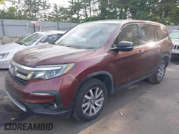 ✅ 2019 Honda Pilot EX-L • VIN: 5FNYF5H5XKB045563 • Лот: 42329311. Опубликован ранее на IAAI с пробегом 46 903 миль. Бесплатный доступ к архиву аукционных продаж из США и подробный отчёт об истории автомобиля на DreamBid. Изображение 2.