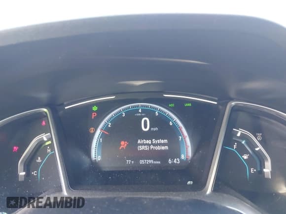 ✅ 2021 Honda Civic EX-L • VIN: 19XFC1F76ME011934 • Lot: 42637103. Listed on IAAI with 57,299 mi. Free auction sales archive from the USA and detailed vehicle history report at DreamBid. Image 7.