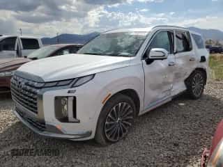 2023 Hyundai Palisade Calligraphy z VIN KM8R7DGE2PU567045, wystawiony jako Copart lot #70101724 z przebiegiem 29 290 mil mil oraz Szkoda całkowita • Salvage title. Historia ofert i sprzedaży dostępna na DreamBid. Obrazek 1.