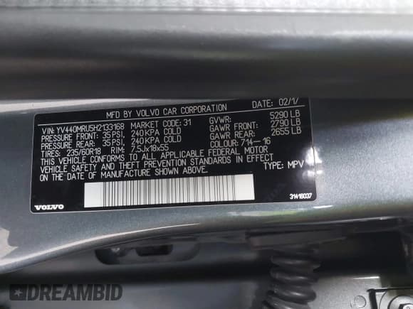 ✅ 2017 Volvo XC60 Inscription • VIN: YV440MRU5H2133168 • Lot: 43773605. Listed on IAAI with 146,169 mi. Free auction sales archive from the USA and detailed vehicle history report at DreamBid. Image 9.