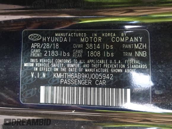 2019 Hyundai Veloster Turbo z VIN KMHTH6AB9KU005942, wystawiony jako IAAI lot #41565229 z przebiegiem 91 788 mil mil oraz . Historia ofert i sprzedaży dostępna na DreamBid. Obrazek 9.