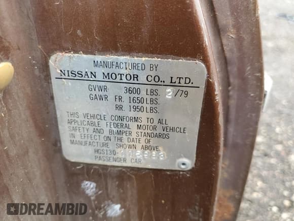 ✅ 1979 Datsun 280ZX • VIN: HGS130115983 • Лот: 54709755. Опубликован ранее на Copart с пробегом 74 026 миль. Бесплатный доступ к архиву аукционных продаж из США и подробный отчёт об истории автомобиля на DreamBid. Изображение 12.