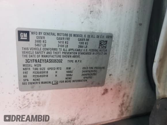 ✅ 2010 Cadillac SRX Luxury Collection • VIN: 3GYFNAEY8AS606392 • Lot: 90927885. Wystawiony na Copart z przebiegiem 263 544 mil. Bezpłatny archiwum sprzedaży aukcyjnych z USA i szczegółowy raport historii pojazdu na DreamBid. Zdjęcie 13.