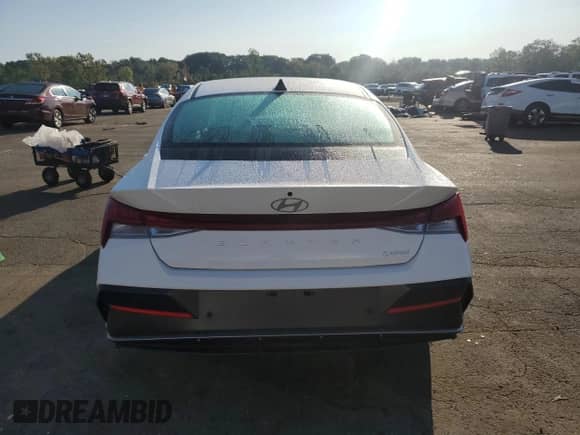 2024 Hyundai Elantra Limited with VIN KMHLP4DG3RU826883, listed as a Copart auction lot 80244515 with 7,591 mi miles and Salvage title. Bid and sale history available at DreamBid. Image 6.