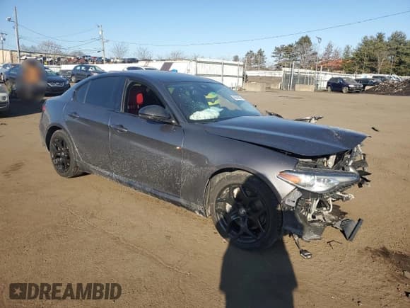 ✅ 2021 Alfa Romeo Giulia • VIN: ZARFAMAN9M7647301 • Lot: 42878465. Listed on Copart with Not provided. Free auction sales archive from the USA and detailed vehicle history report at DreamBid. Image 4.