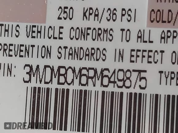 ✅ 2024 Mazda CX-30 S Carbon Edition • VIN: 3MVDMBCM6RM649875 • Lot: 41479876. Listed on IAAI with 24,468 mi. Free auction sales archive from the USA and detailed vehicle history report at DreamBid. Image 9.