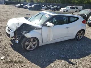 2014 Hyundai Veloster with VIN KMHTC6AD7EU216318, listed as a Copart auction lot 85651955 with Not provided miles and Salvage title. Bid and sale history available at DreamBid. Image 1.
