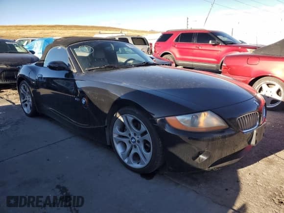 ✅ 2003 BMW Z4 3.0i • VIN: 4USBT53443LU01883 • Лот: 79225344. Опубликован ранее на Copart с пробегом 86 291 миль. Бесплатный доступ к архиву аукционных продаж из США и подробный отчёт об истории автомобиля на DreamBid. Изображение 4.