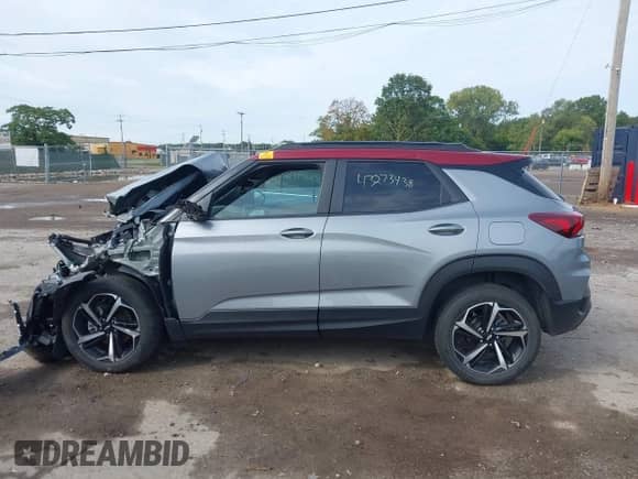 2023 Chevrolet TrailBlazer RS with VIN KL79MUSL5PB183725, listed as a IAAI auction lot 43273438 with 51,787 mi miles and . Bid and sale history available at DreamBid. Image 14.