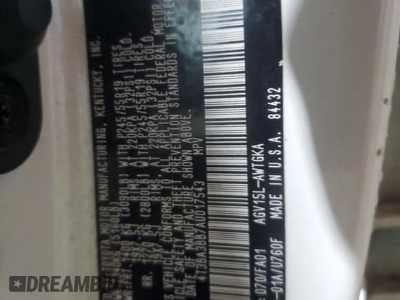 ✅ 2010 Toyota Venza • VIN: 4T3BA3BB7AU017543 • Lot: 85952245. Wystawiony na Copart z przebiegiem 163 552 mil. Bezpłatny archiwum sprzedaży aukcyjnych z USA i szczegółowy raport historii pojazdu na DreamBid. Zdjęcie 12.