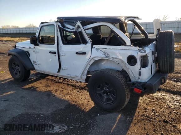 ✅ 2021 Jeep Wrangler Unlimited Sport • VIN: 1C4HJXDN2MW556893 • Lot: 41532205. Listed on Copart with 52,891 mi. Free auction sales archive from the USA and detailed vehicle history report at DreamBid. Image 2.