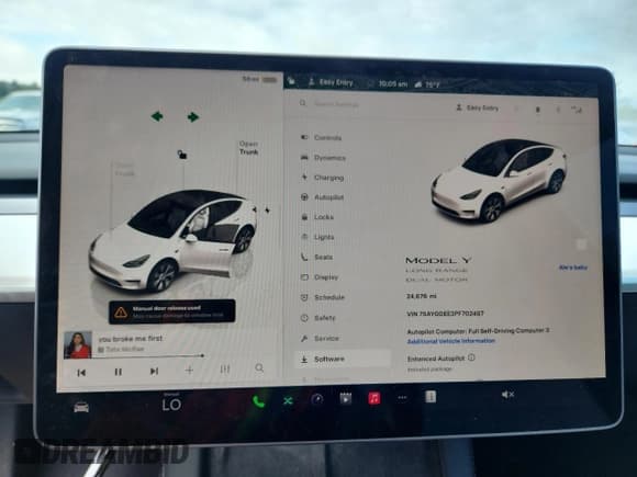 ✅ 2023 Tesla Model Y Long Range • VIN: 7SAYGDEE3PF702497 • Lot: 64995825. Wystawiony na Copart z przebiegiem 24 676 mil. Bezpłatny archiwum sprzedaży aukcyjnych z USA i szczegółowy raport historii pojazdu na DreamBid. Zdjęcie 9.